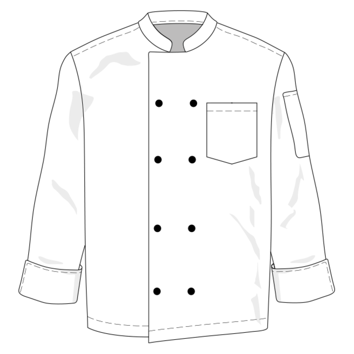 Basic Chef Top Long Sleeve by YH Merchfoundry