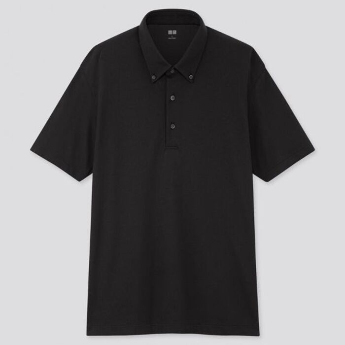 Uniqlo AIRism Pique Short Sleeve Polo Shirt | Merchfoundry