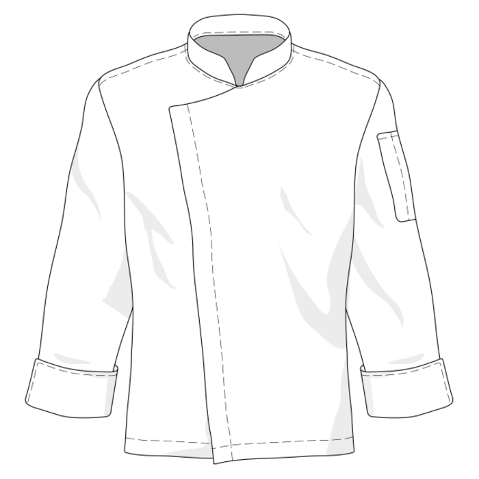 chef jacket drawing